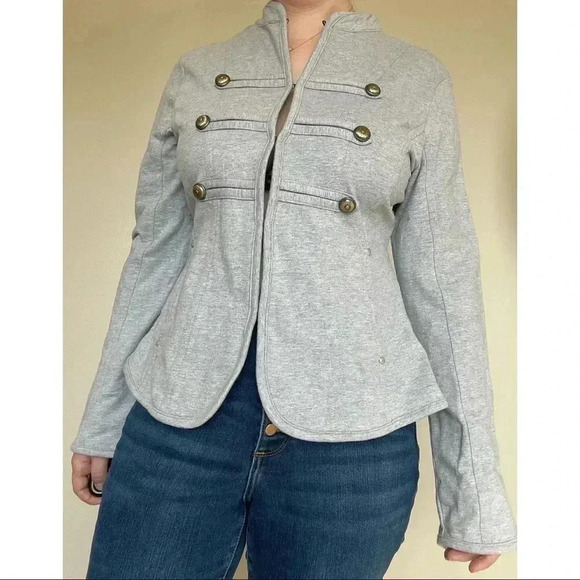 Gray Army Style Jacket - Picture 2 of 4